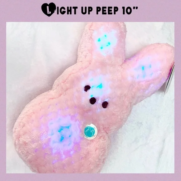 Pink peep bunny plush deals
